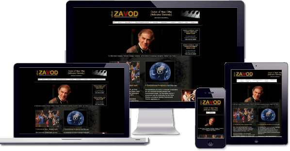 Customised responsive website being developed for Allan Zavod